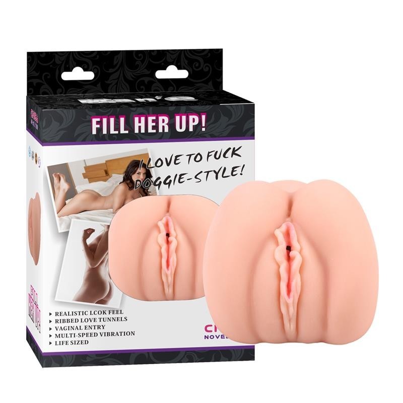 Vagina Finta Vibrante 17 cm Fill Her