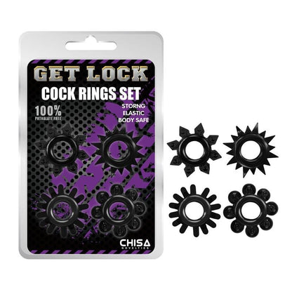 Set 4 Cock Ring Elasticizzati
