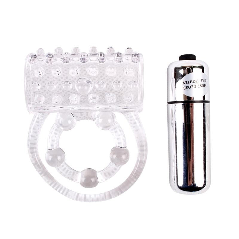 Anello Vibrante Doppio Ring Clear