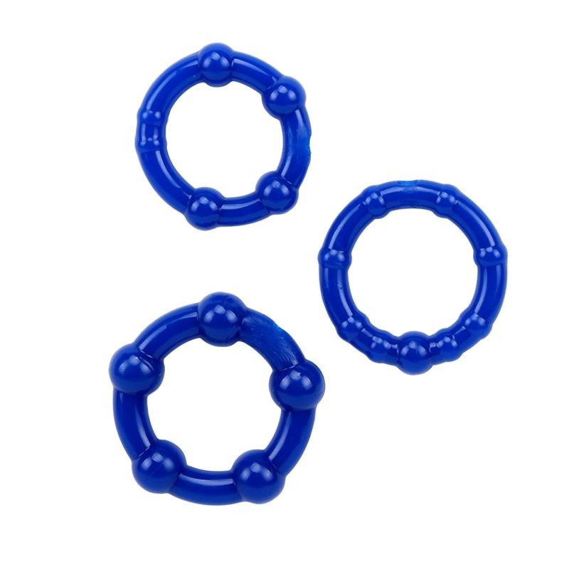 3 Cock Ring Elasticizzati Beaded