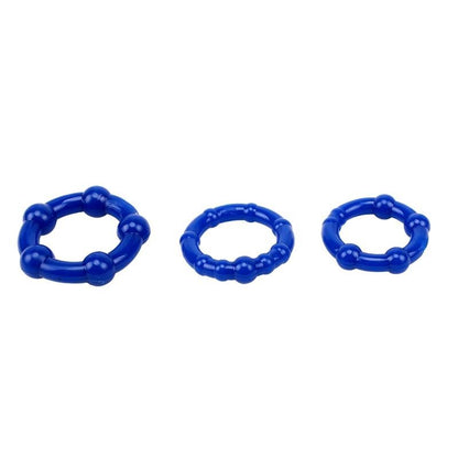3 Cock Ring Elasticizzati Beaded