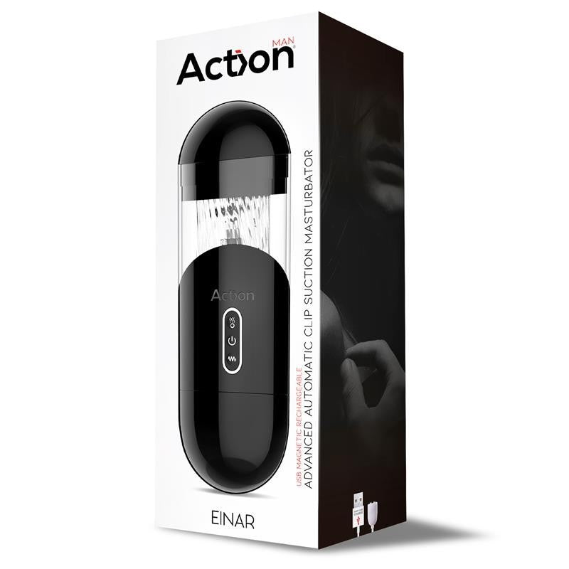 Masturbatore Vibrante con Risucchio Einar