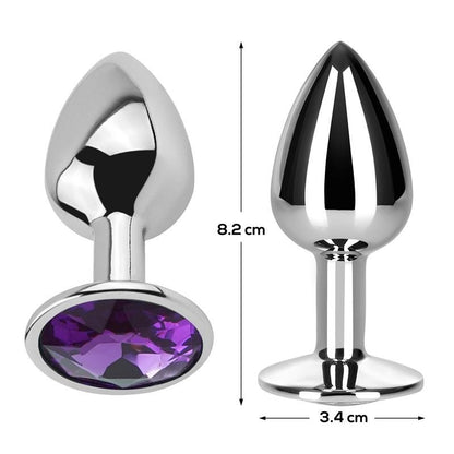 Gioiello Anale Viola M 8 cm