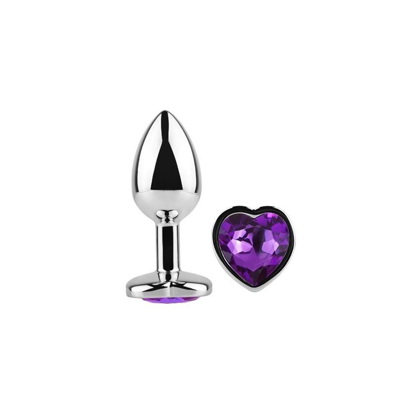Gioiello Anale Cuore S 7 cm Viola