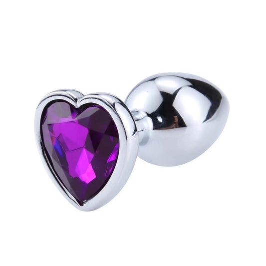 Gioiello Anale Cuore S 7 cm Viola