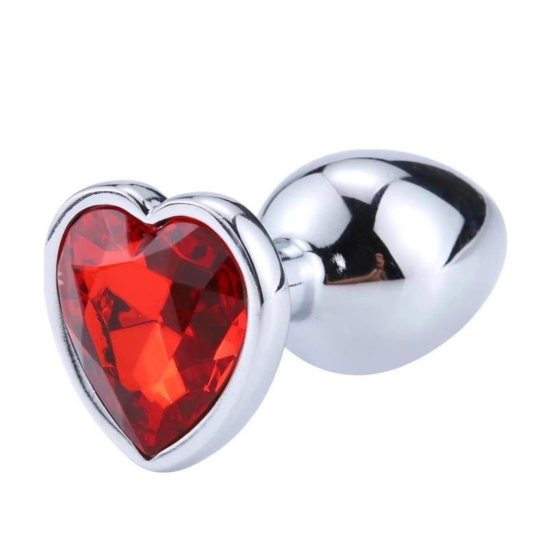 Gioiello Anale Cuore S 7 cm Scarlet