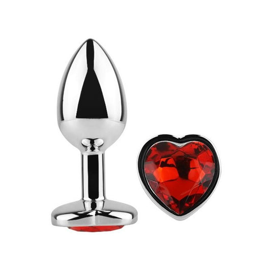 Gioiello Anale Cuore L 9 cm Scarlet