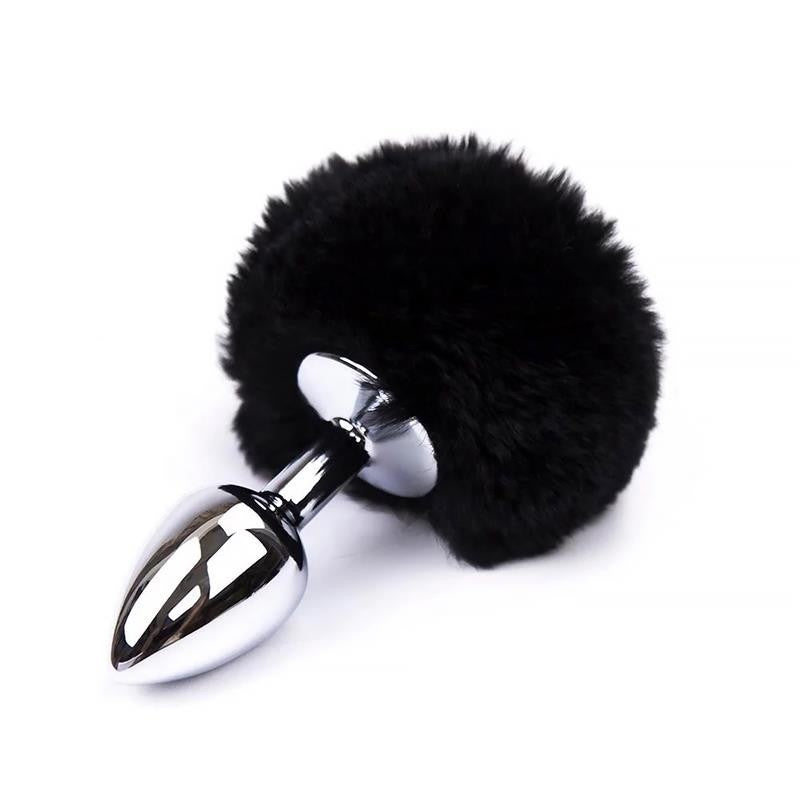Coda Anale Coniglio Nero S 7 cm PomPon