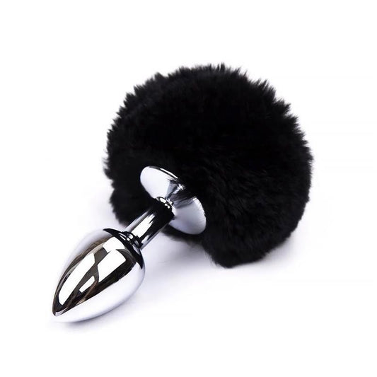 Coda Anale Coniglio Nero S 7 cm PomPon