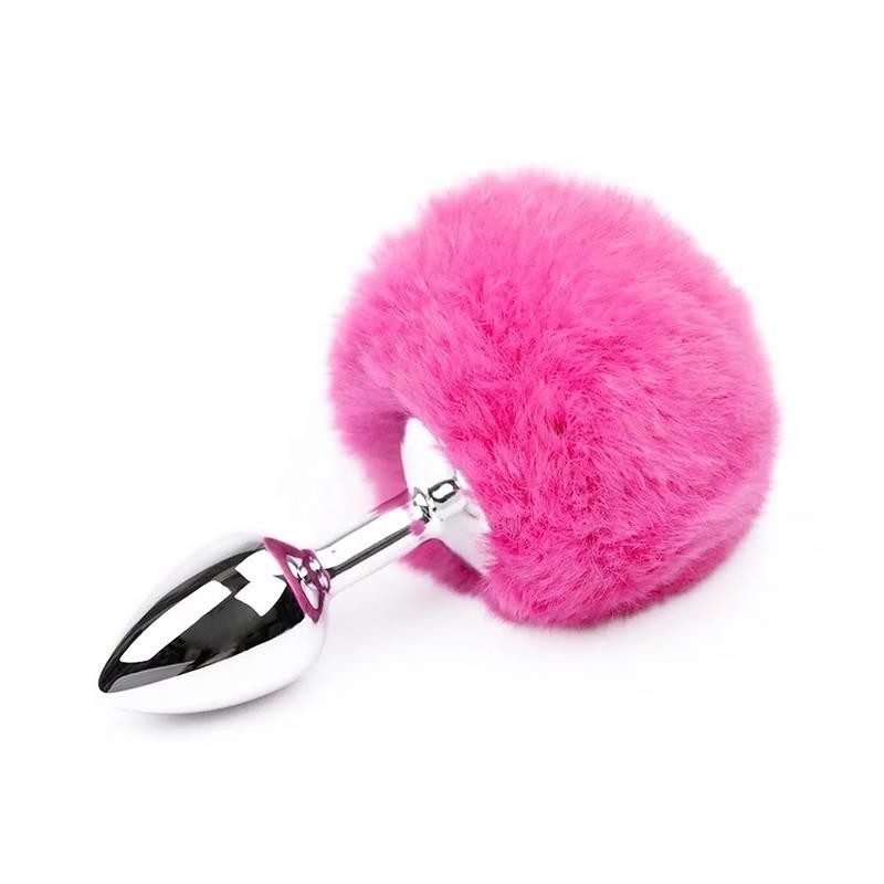 Coda Anale Coniglio Rosa S 7 cm PomPon