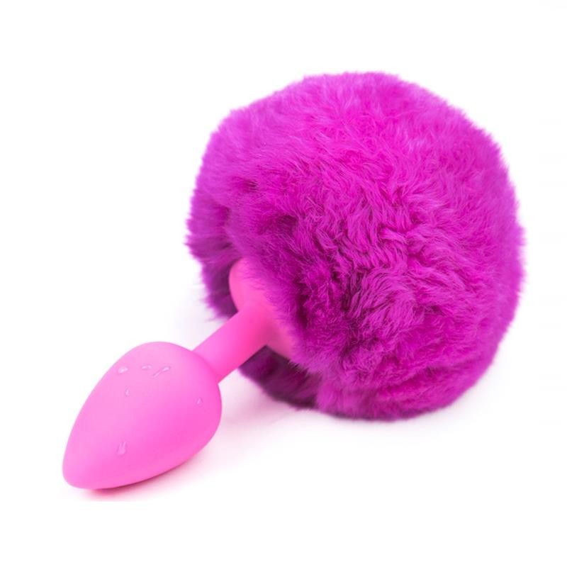 Coda Anale Coniglio Fucsia S 7 cm PomPon