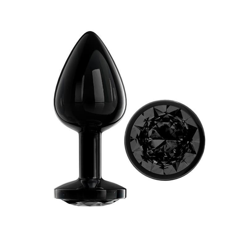 Gioiello Anale Nero M 8 cm Acciaio