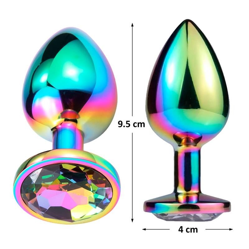 Gioiello Anale Multicolor L 9 cm