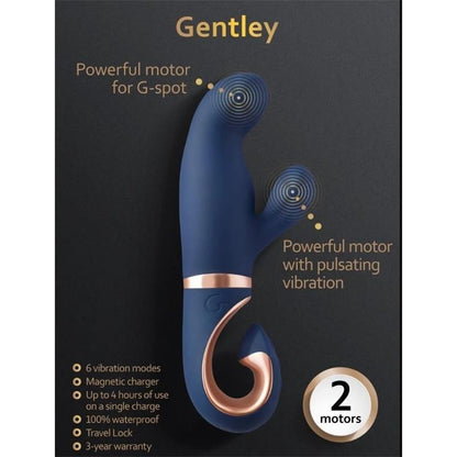 Vibratore Rabbit Gentley Blue