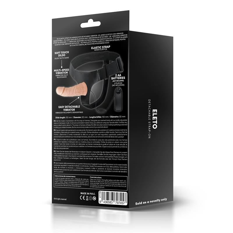 Strapon per Uomo Vibrante 15 cm Eleto