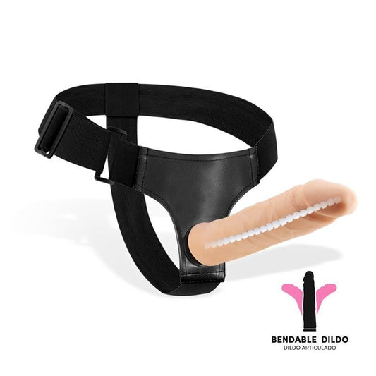 Strapon con Dildo Flessibile 21 cm Magto