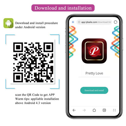 Ovetto vibrante con app per smartphone codice qr