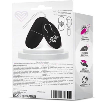 Ovetto Vibrante Wireless nero